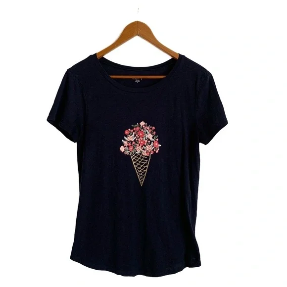 LOFT Outlet Floral Bouquet Tee - Picture 1 of 12